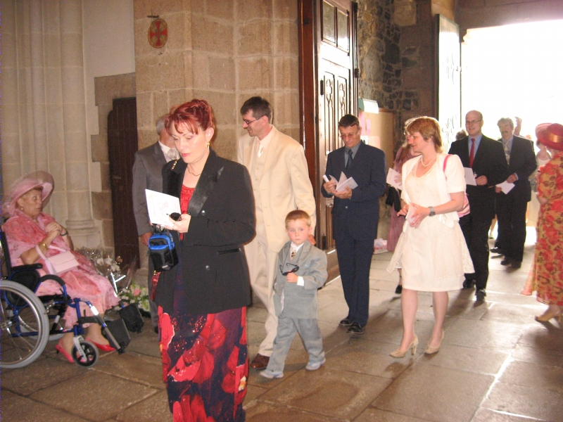 Guests enter the Church