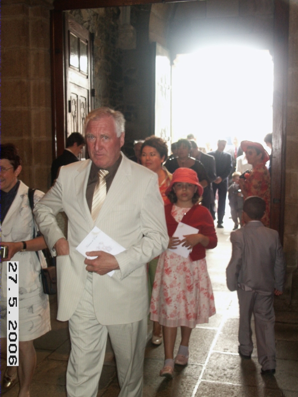 Guests enter the Church