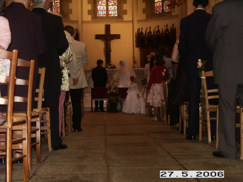 Wedding couple at the Church