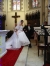 Wedding couple exits the Church