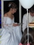 Wedding couple cuts the cake