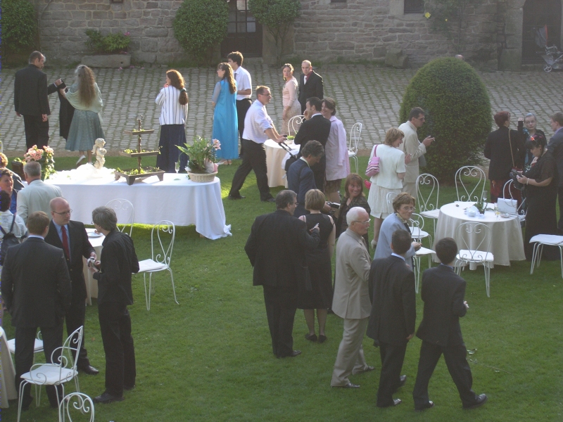 Guests during the cocktail