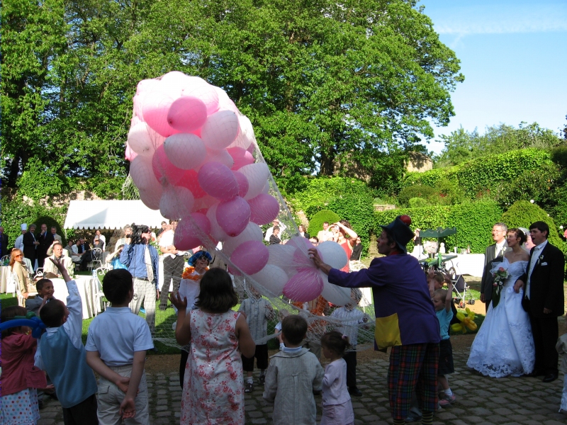 Release of balloons